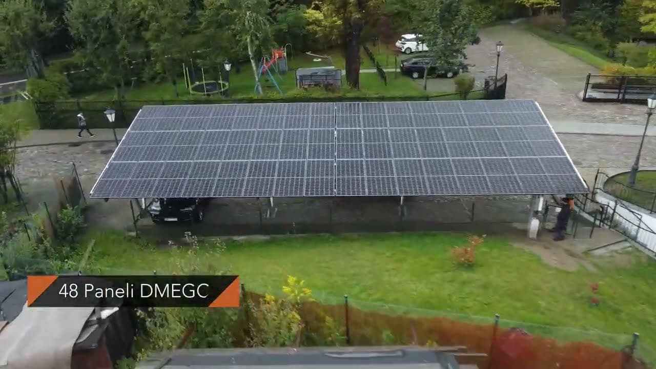 Realizacja Amon Ra — Carport PV — Hotel Młyn